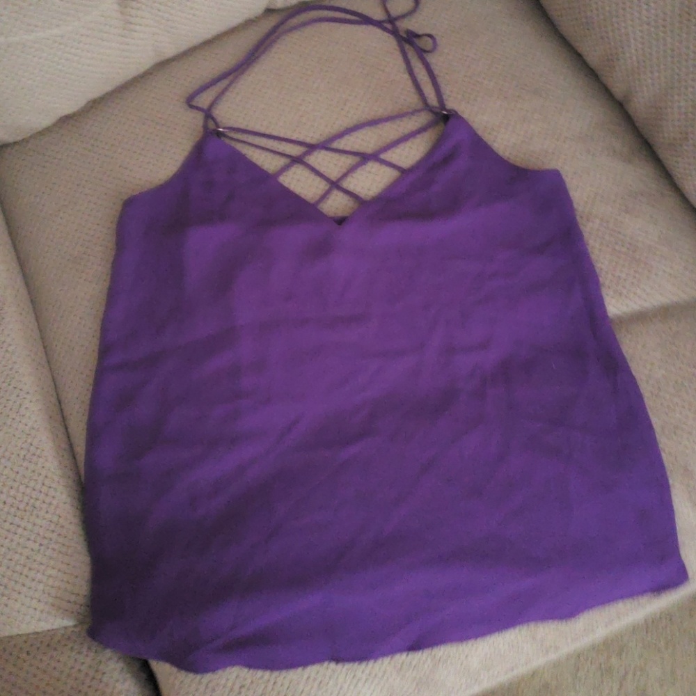 Criss cross front top